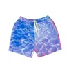 Blue Sky Inn Blue, Pink And Purple Pool Print Swim Trunks In Multi