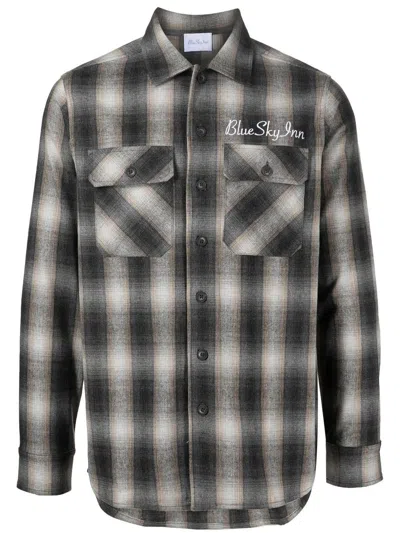 BLUE SKY INN CHECK-PATTERN LONG-SLEEVE SHIRT