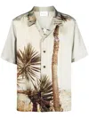 Blue Sky Inn Dragon Tree Button-up Shirt In Neutrals
