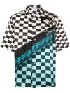 BLUE SKY INN EMBROIDERED-LOGO CHECKED SHIRT