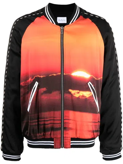 BLUE SKY INN GRAPHIC-PRINT BOMBER JACKET