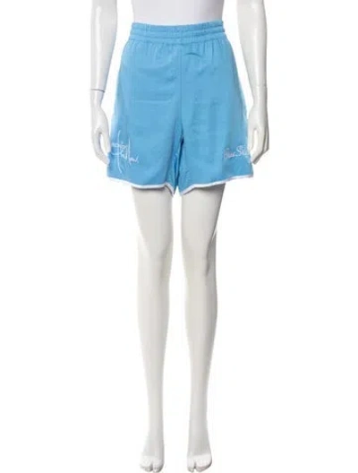 Pre-owned Blue Sky Inn Graphic Print Jogger Shorts In Blue