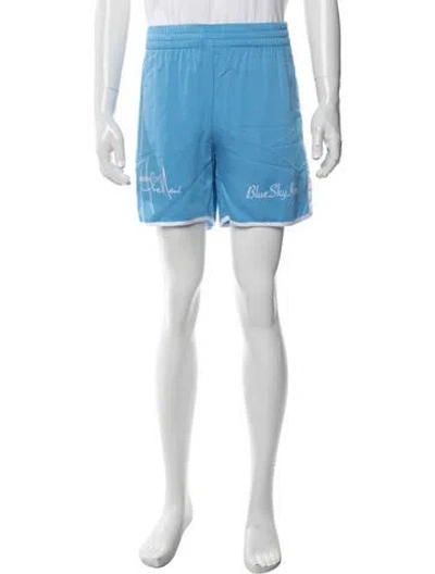 Pre-owned Blue Sky Inn Graphic Print Jogger Shorts W/ Tags In Blue