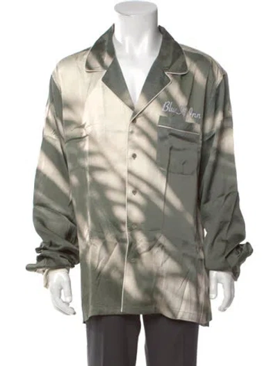 Pre-owned Blue Sky Inn Graphic Print Long Sleeve Shirt W/ Tags In Green