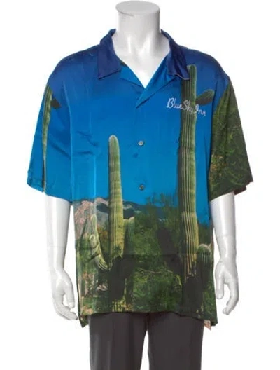 Pre-owned Blue Sky Inn Graphic Print Short Sleeve Shirt W/ Tags In Multi