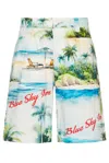 Blue Sky Inn Island Poplin Shorts In White