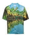Blue Sky Inn Graphic-print Short-sleeve Shirt In Green