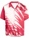 Blue Sky Inn Logo-embroidered Shadow-print Shirt In White