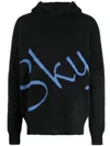 Blue Sky Inn Logo-jacquard Knitted Hoodie