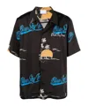 Blue Sky Inn Logo-print Short-sleeve Shirt In Black