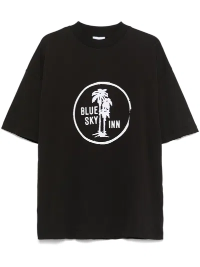 Blue Sky Inn Logo-print T-shirt In Black