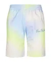 Blue Sky Inn Embroidered-logo Tie-dye Shorts In White