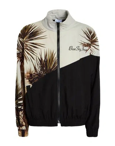 Blue Sky Inn Man Jacket Black Size L Polyester In White