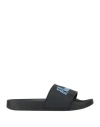 Blue Sky Inn 3d-logo Open-toe Slides In Black