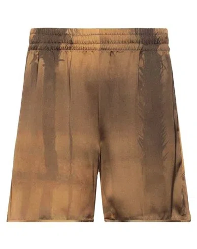 Blue Sky Inn Man Shorts & Bermuda Shorts Khaki Size M Viscose In Beige