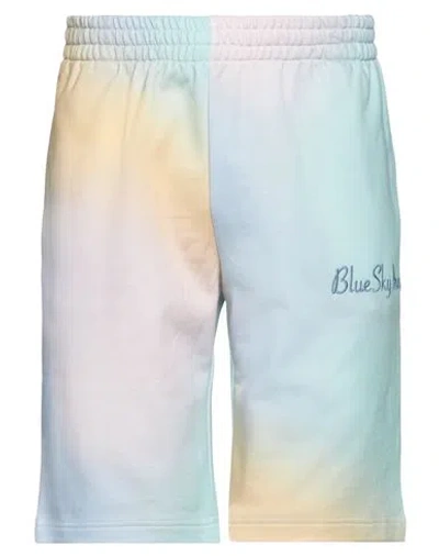 Blue Sky Inn Man Shorts & Bermuda Shorts Light Green Size S Cotton