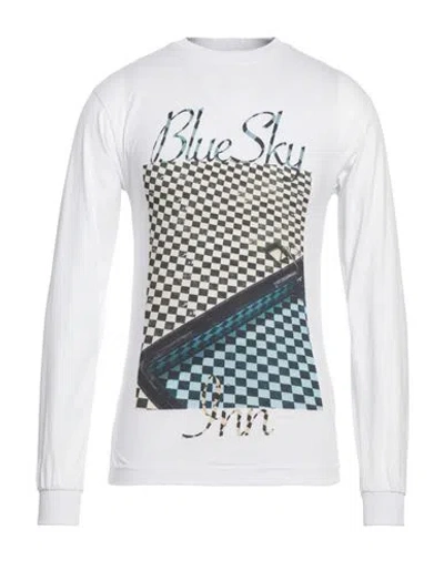 BLUE SKY INN BLUE SKY INN MAN T-SHIRT WHITE SIZE XXL COTTON