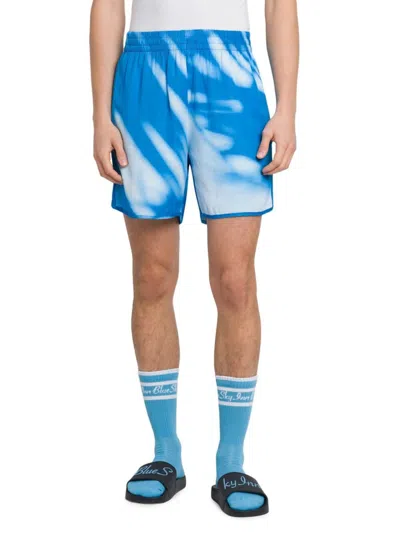Blue Sky Inn Men's Abstract Shadow Shorts In All Over Print