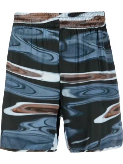 BLUE SKY INN MULTICOLOR GRAPHIC PRINT SHORTS