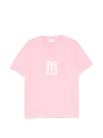 Blue Sky Inn Palm-logo T-shirt In Pink