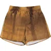 Blue Sky Inn Palms Shorts In A/o Print-brown