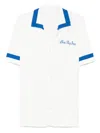 Blue Sky Inn Panelled Knit Shirt In White