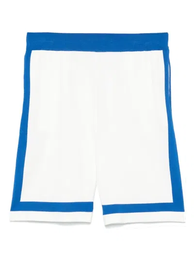 Blue Sky Inn Panelled Knit Shorts In White