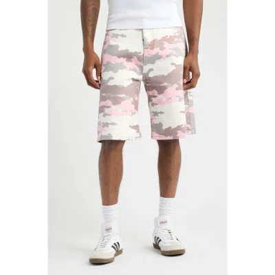 Blue Sky Inn Pink Camo Cotton Canvas Shorts