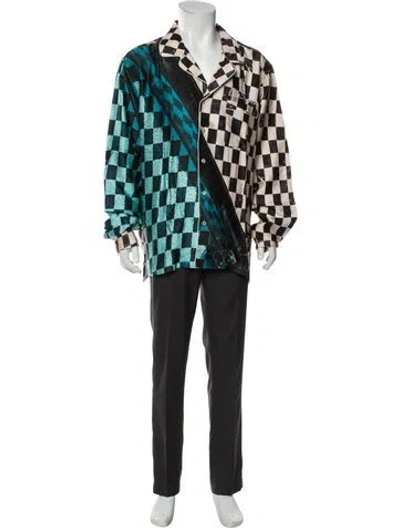 Pre-owned Blue Sky Inn Printed Long Sleeve Shirt W/ Tags In Green