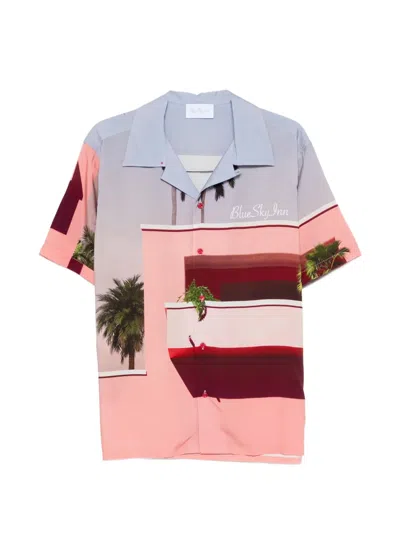 Blue Sky Inn Printed Shirt In Pink