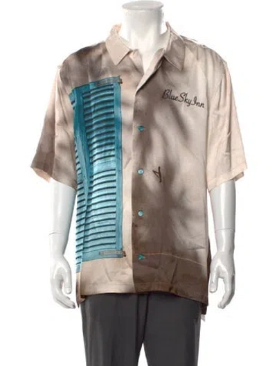 Pre-owned Blue Sky Inn Printed Short Sleeve Shirt W/ Tags In Multi