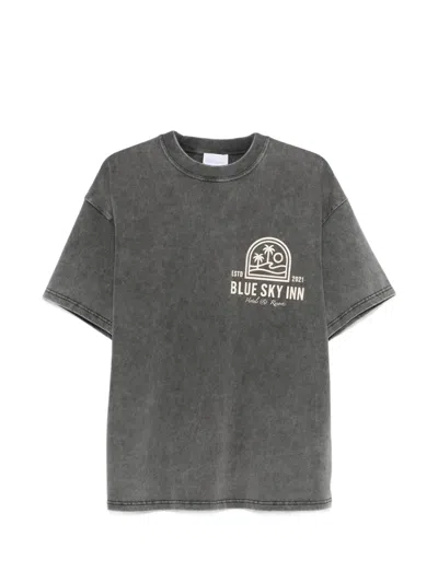 Blue Sky Inn Resort Logo T-shirt In Blue
