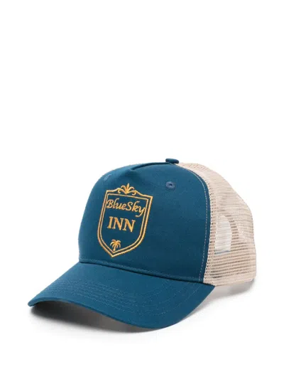 Blue Sky Inn Shield-embroidered Trucker Cap In Multi
