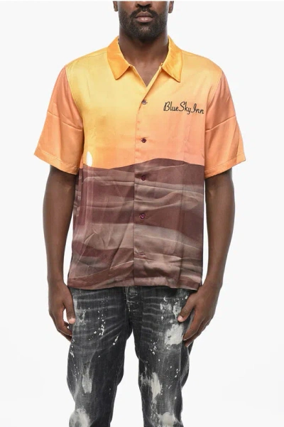 Blue Sky Inn Short Sleeve Printed Shirt In Multi