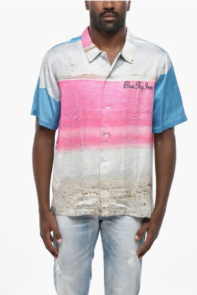 Blue Sky Inn Short Sleeve Printed Shirt In Multi