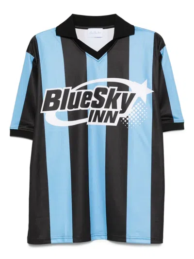 Blue Sky Inn Striped Polo Shirt In Blue