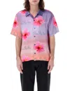 Blue Sky Inn Sunset Lotus Bowling Shirt In Sunset Lotus