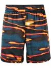 Blue Sky Inn Sunset Sea Shorts In Multicolour