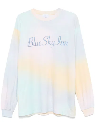 Blue Sky Inn Tie Dye-print T-shirt In Yellow