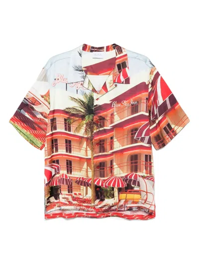 Blue Sky Inn Tile Inn Shirt In Red