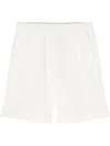 Blue Sky Inn Waffle-pattern Deck Shorts In White