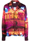 BLUE SKY INN WIZARD INN GRAPHIC-PRINT SHIRT