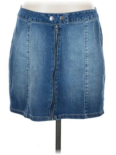 Pre-owned Blue Spice Denim Skirt In Blue