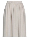 Blue Stars Woman Mini Skirt Beige Size Onesize Viscose, Polyamide, Synthetic Fibers, Wool, Cashmere In Beige