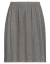 Blue Stars Woman Mini Skirt Taupe Size Onesize Viscose, Polyamide, Synthetic Fibers, Wool, Cashmere In Grey