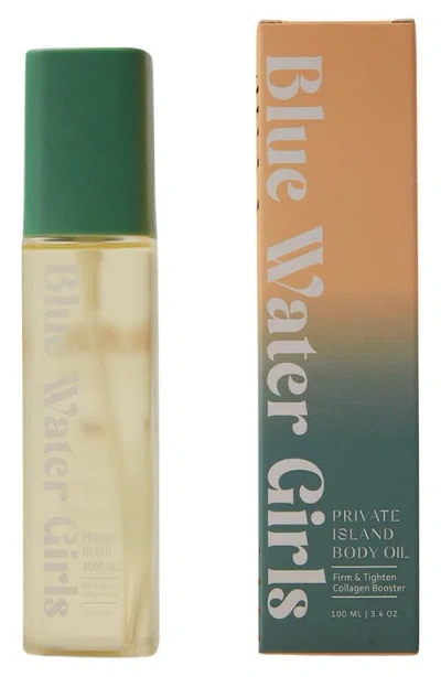 Blue Water Girls Private Island Body Oil Firm & Tighten Collagen Booster In Transparent