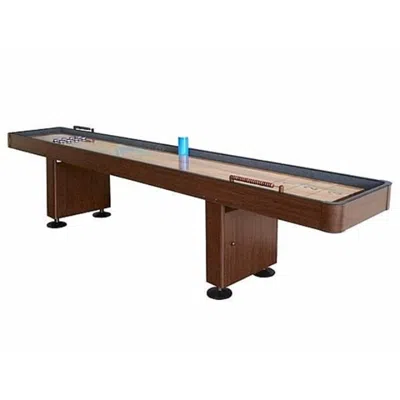 Blue Wave 14 Ft. Challenger Shuffleboard Table Walnut Finish