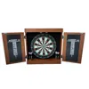 Blue Wave Farmington Dartboard & Cabinet Set Walnut