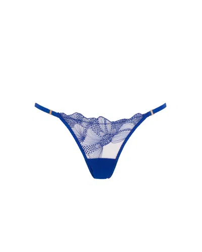 Bluebella Adeline Brief Sheer/surf The Web Blue