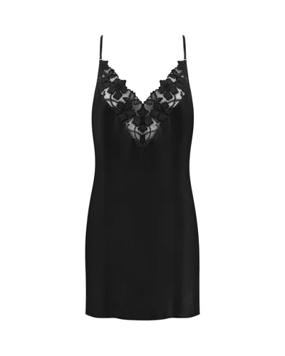 Bluebella Alara Luxury Satin Short Chemise Black